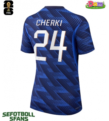 Frankrike Rayan Cherki #24 Hemmatröja Kvinnor VM 2026 Kortärmad